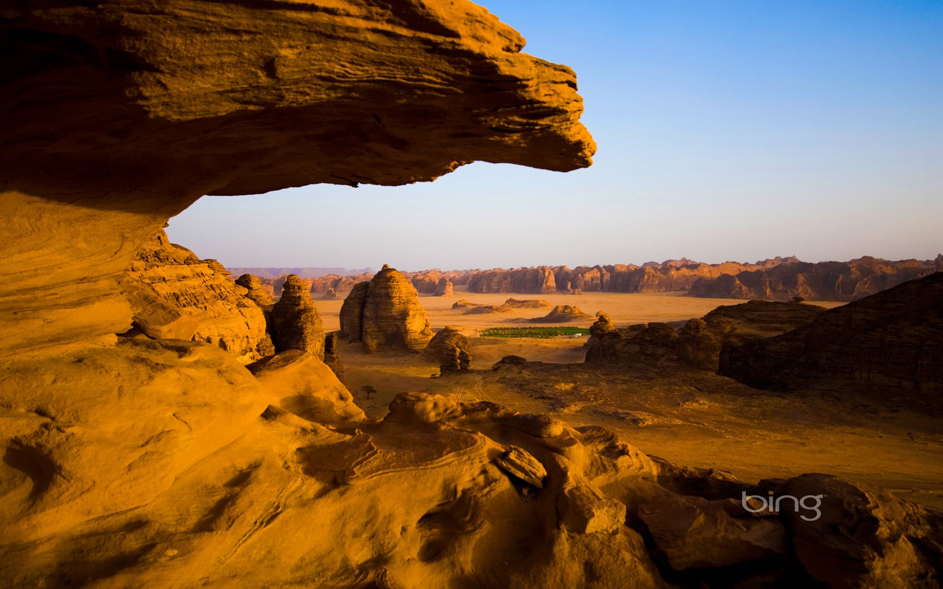 Bing Wallpaper: Desert near the oasis city of Al-'Ula, Saudi Arabia