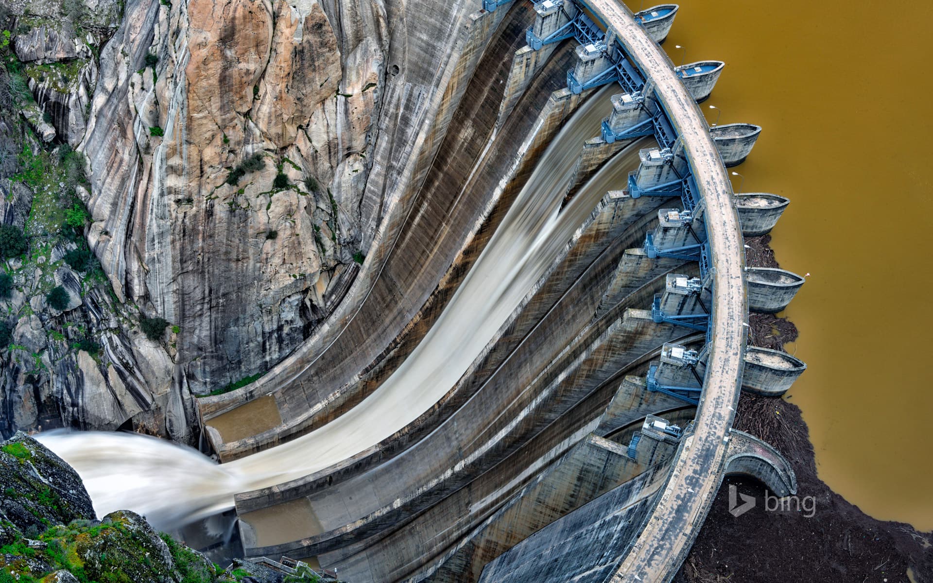 Bing Wallpaper: Aldeadávila Dam, Arribes del Duero, Salamanca, Spain