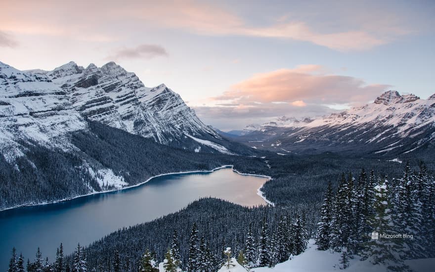 Banff National Park in winter, Alberta, Canada