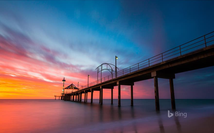 Brighton Jetty in Brighton, Adelaide, Australia