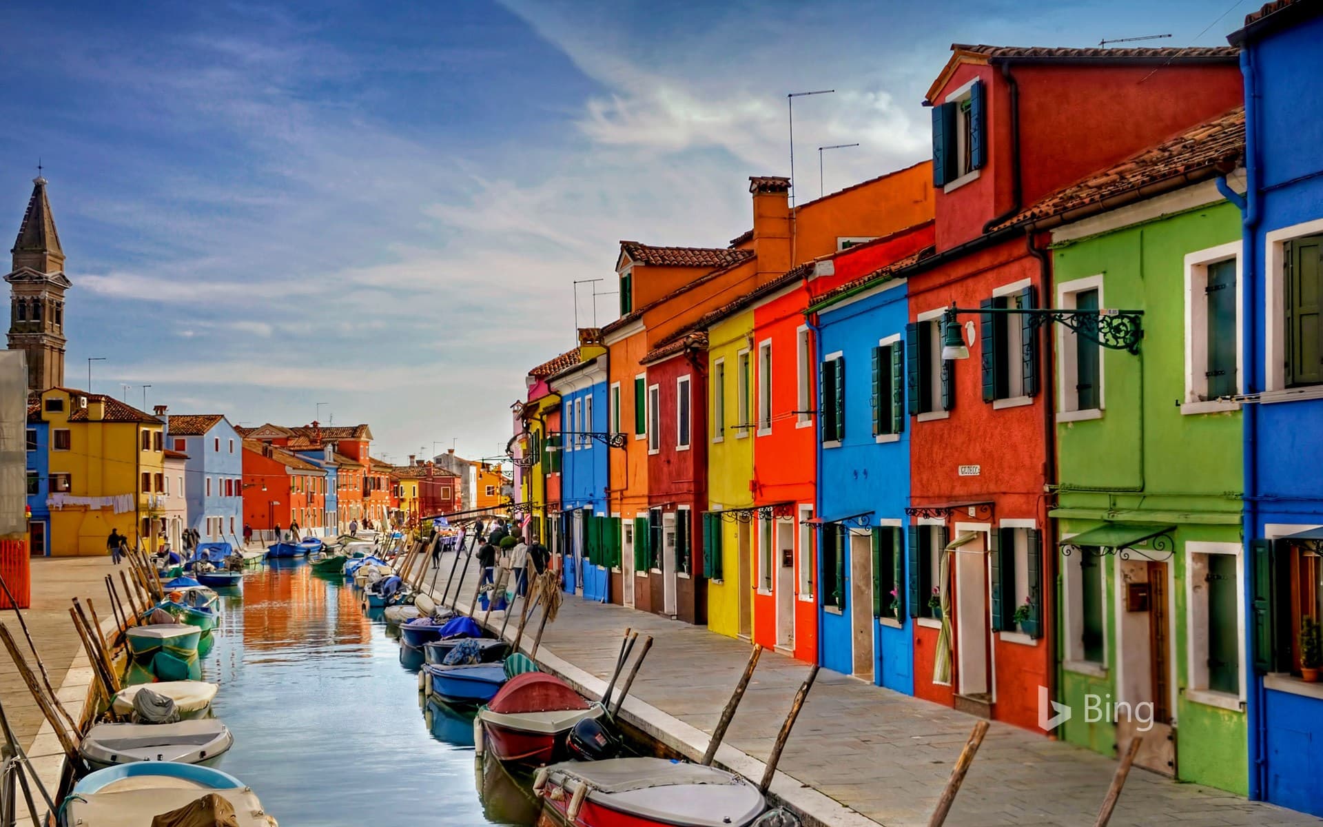Bing Wallpaper: Burano in the Venetian Lagoon, Italy