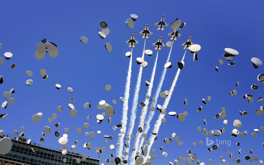 Graduation celebration, United States Air Force Academy, with U.S. Air Force Thunderbirds, Colorado Springs, Colorado