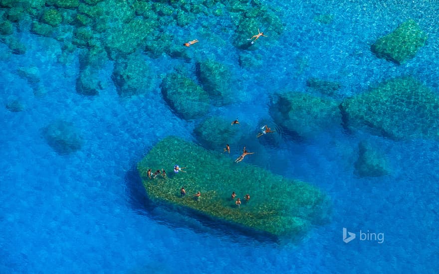 Tyrrhenian Sea off the coast of Capo d'Orlando, Sicily, Italy