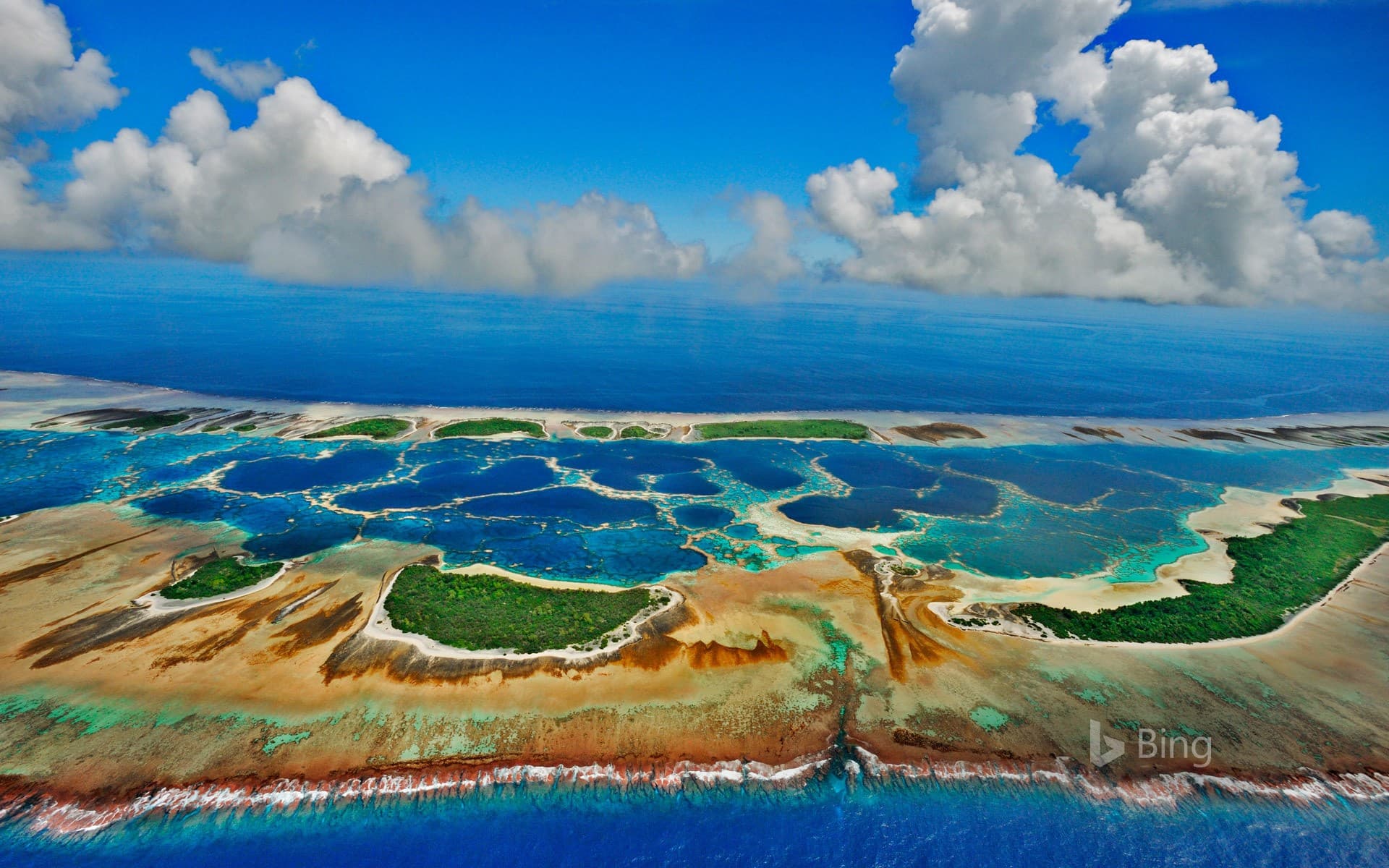 Bing Wallpaper: Caroline Atoll, Kiribati