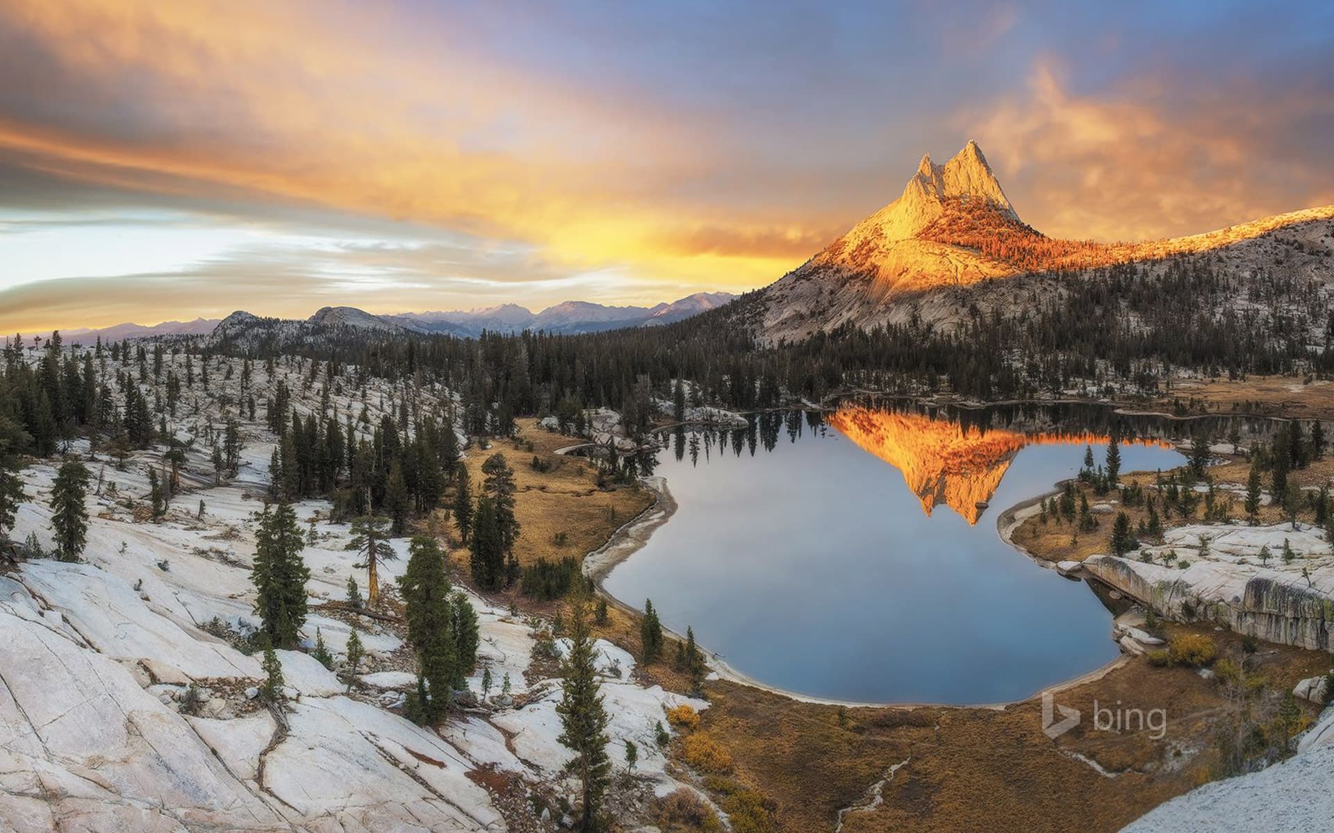 Bing Wallpaper: Cathedral Peak, Yosemite National Park, California