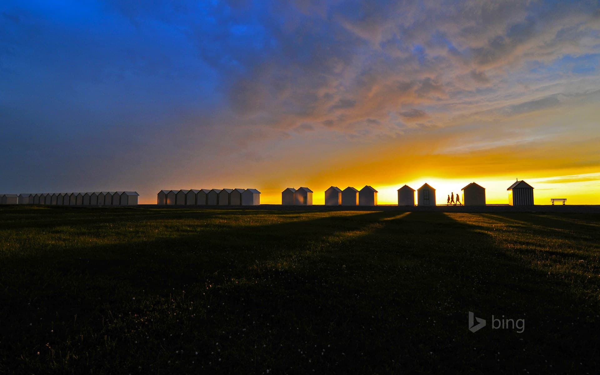 Bing Wallpaper: Boardwalk of Cayeux-sur-Mer, France