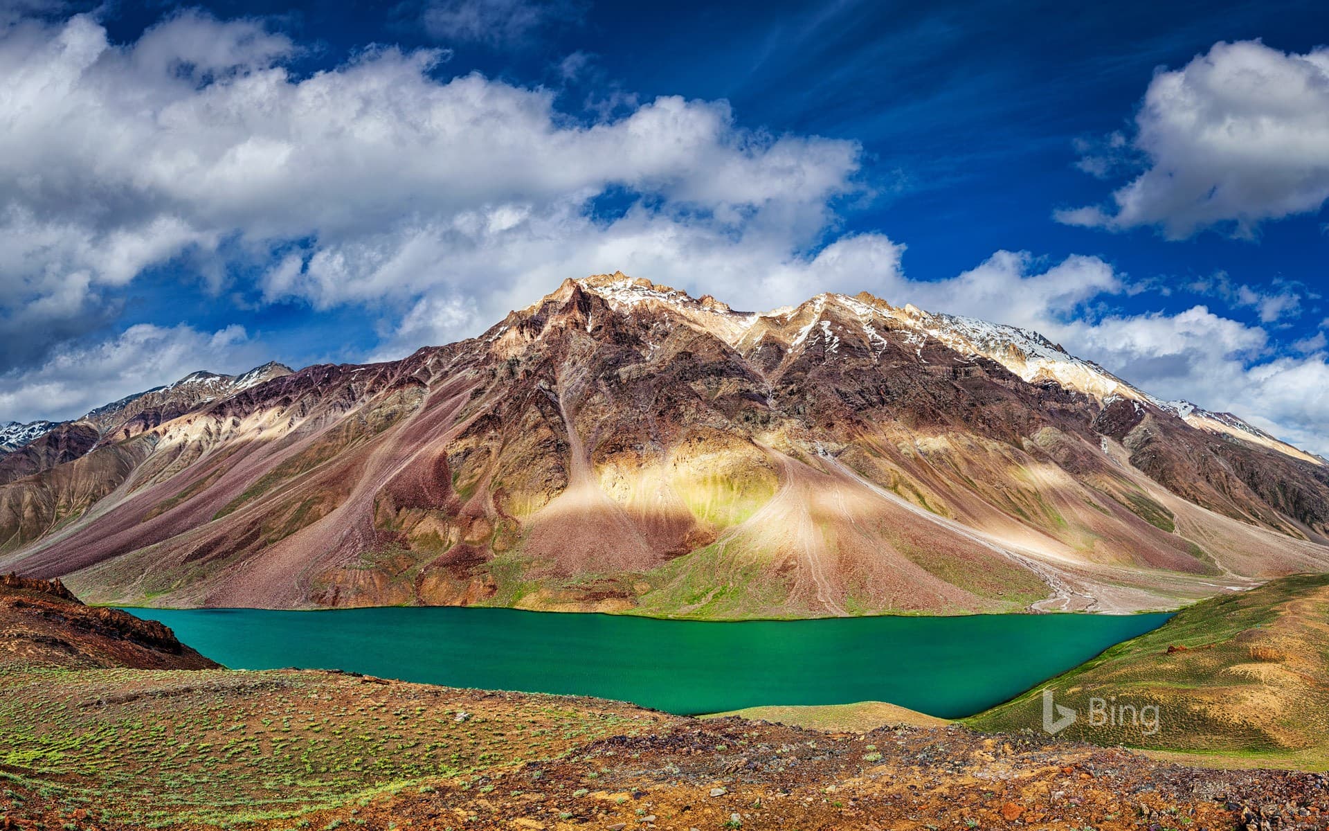 Bing Wallpaper: Chandra Tal lake in the Himalayas, India