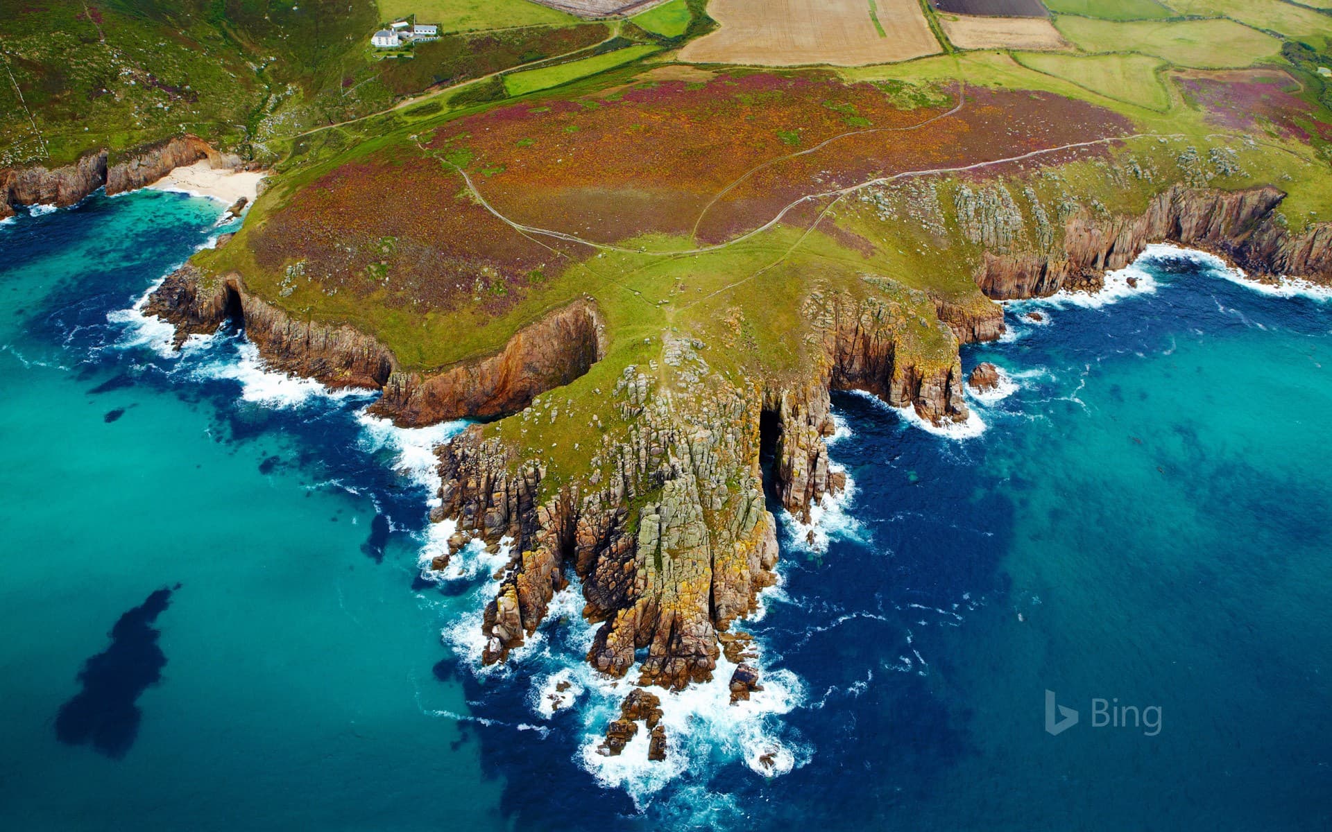 Bing Wallpaper: View of the Cornwall coast