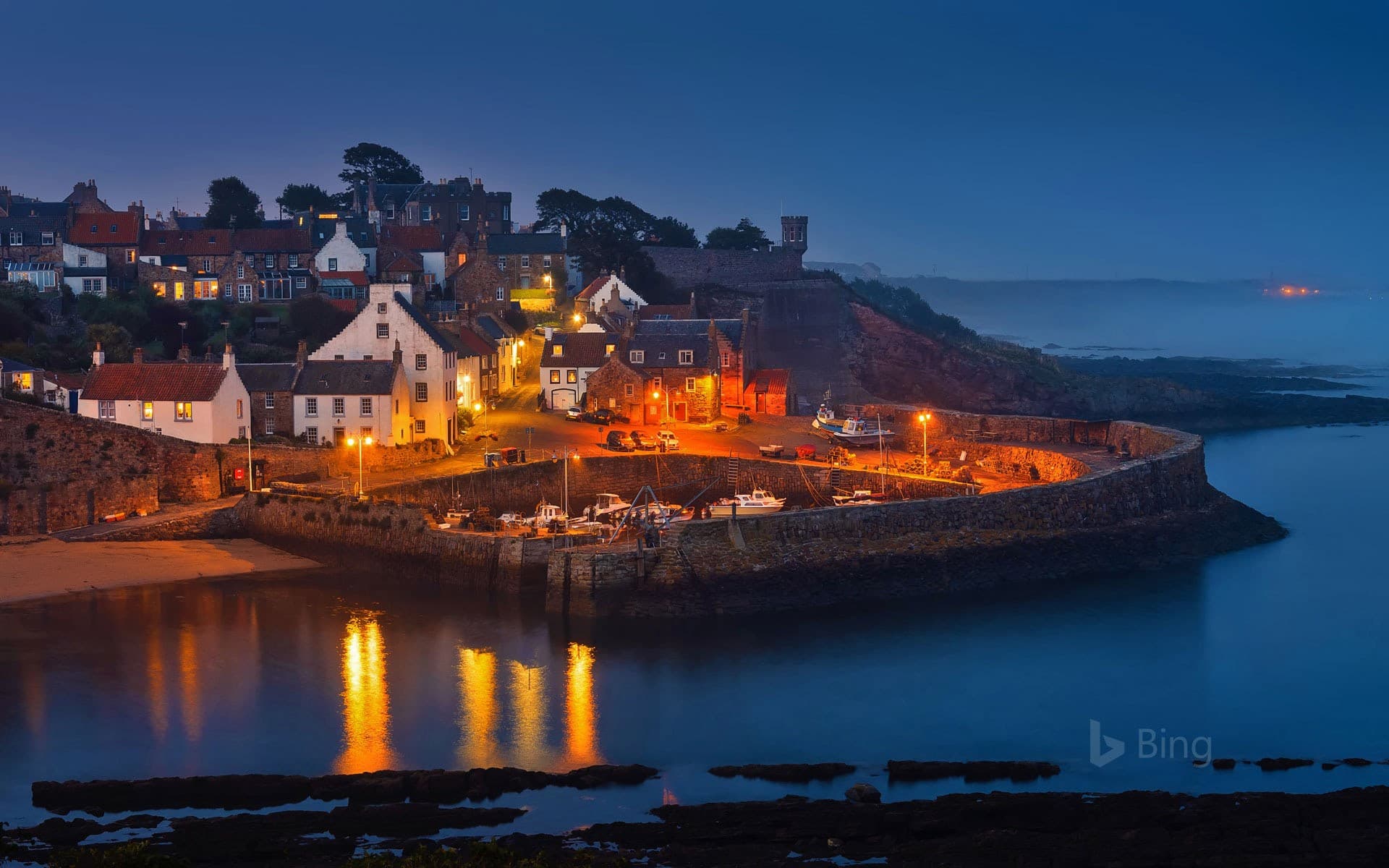 Bing Wallpaper: Crail Harbour in the East Neuk of Fife, Scotland
