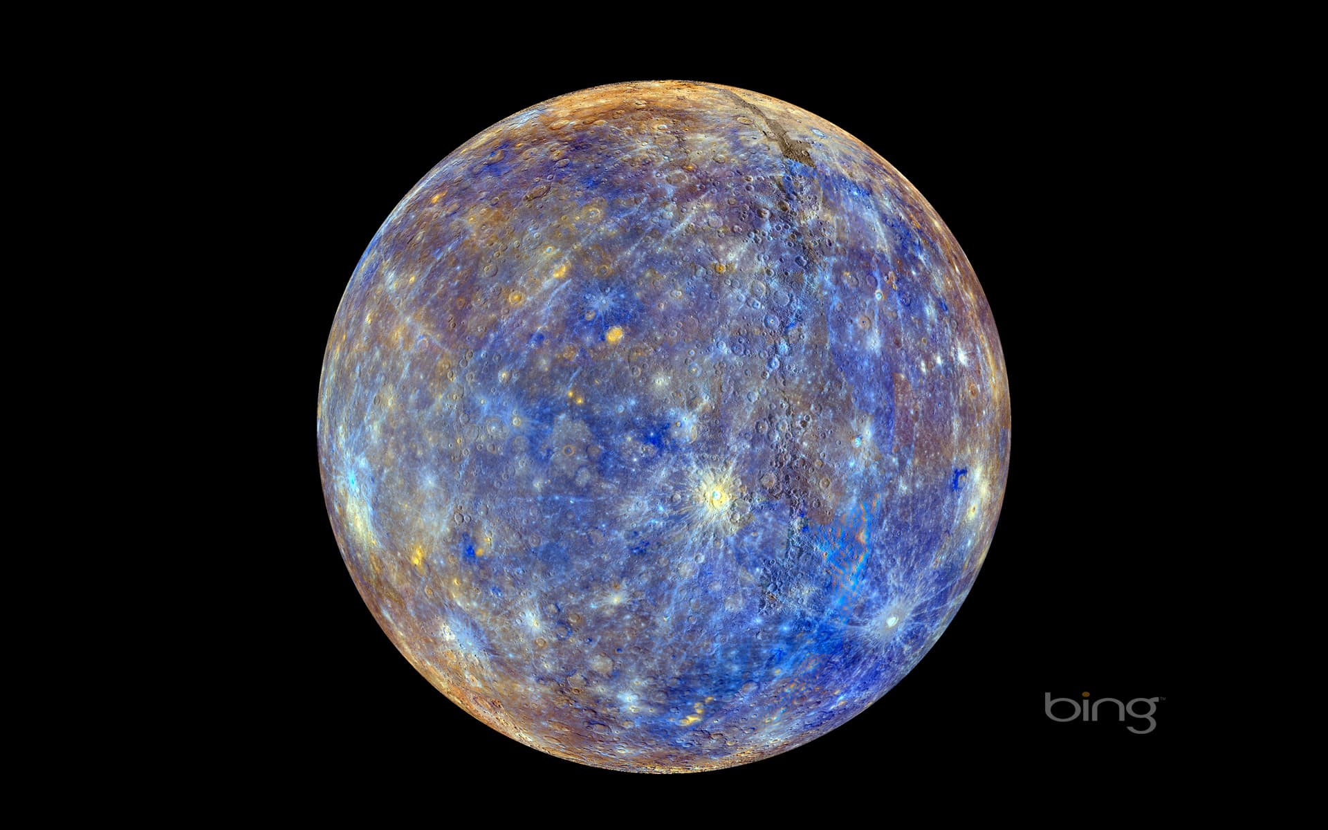 Bing Wallpaper: The planet Mercury