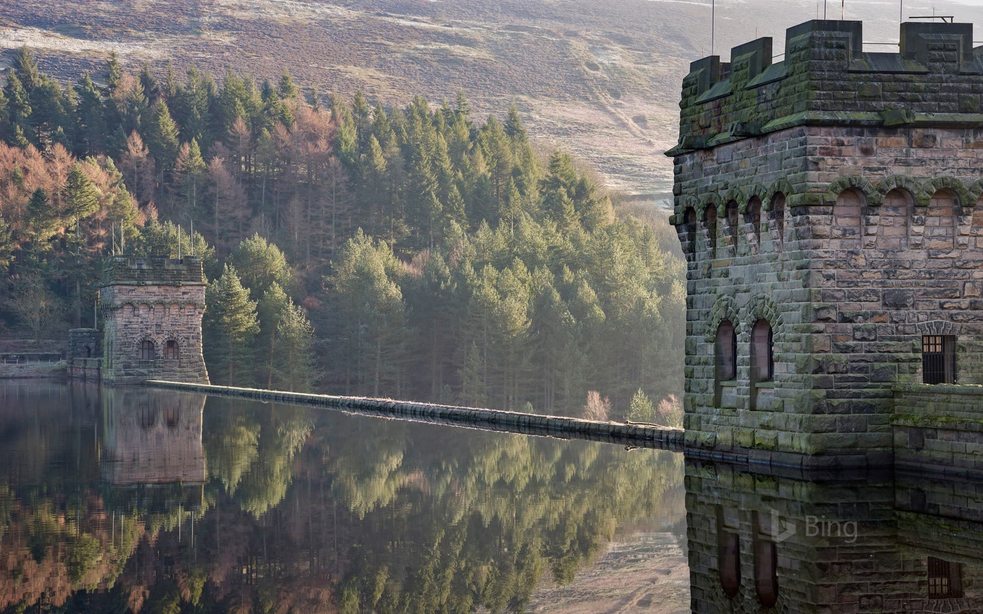 Bing Wallpaper: Derwent Reservoir in Derbyshire