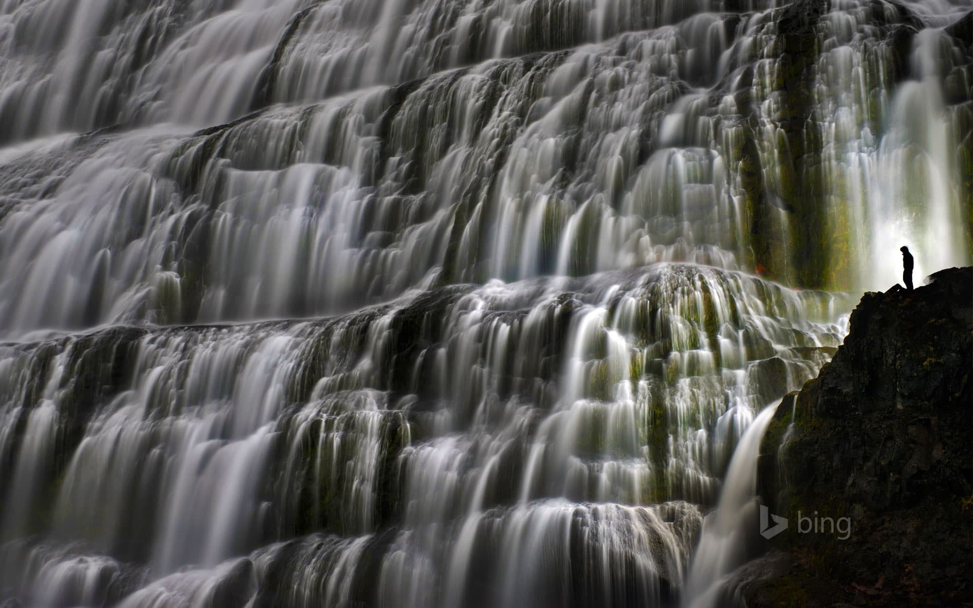 Bing Wallpaper: Dynjandi Falls, Iceland