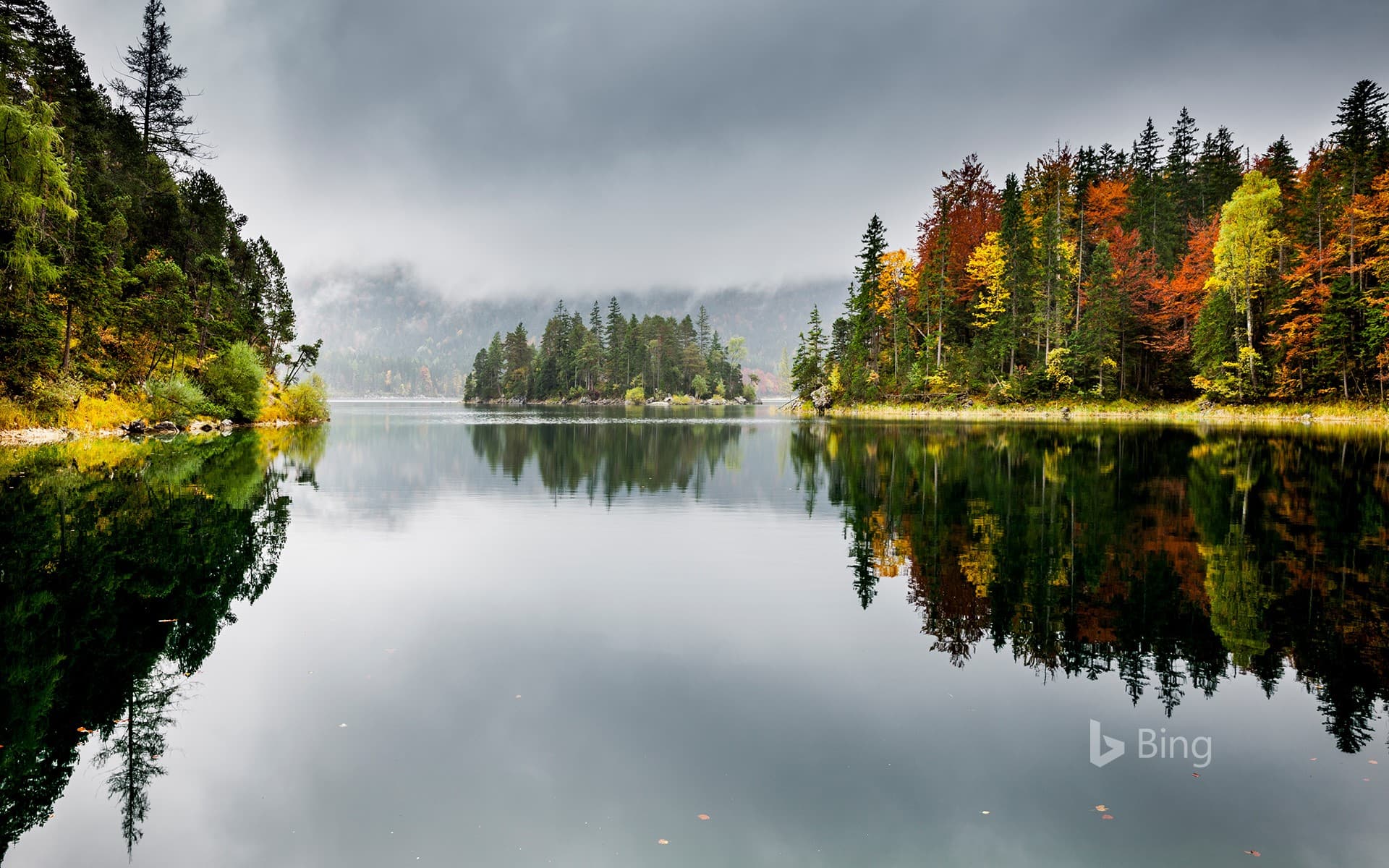 Bing Wallpaper: Eibsee, Bavaria, Germany