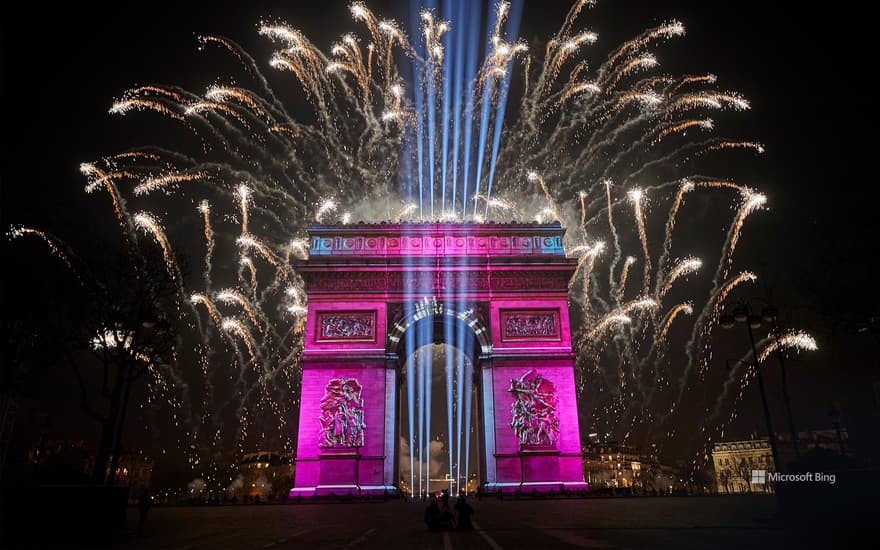 New Year's Eve in Paris, France