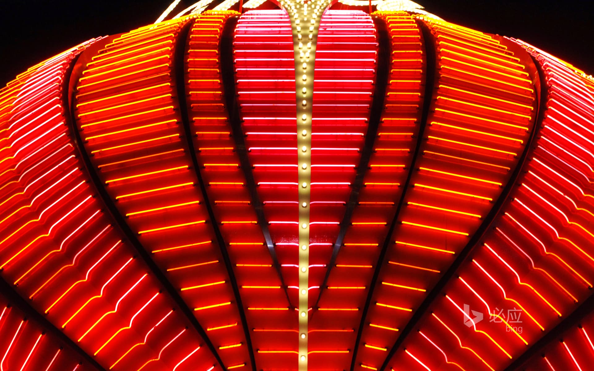 Bing Wallpaper: Neon sign at the Flamingo Casino in Las Vegas, USA