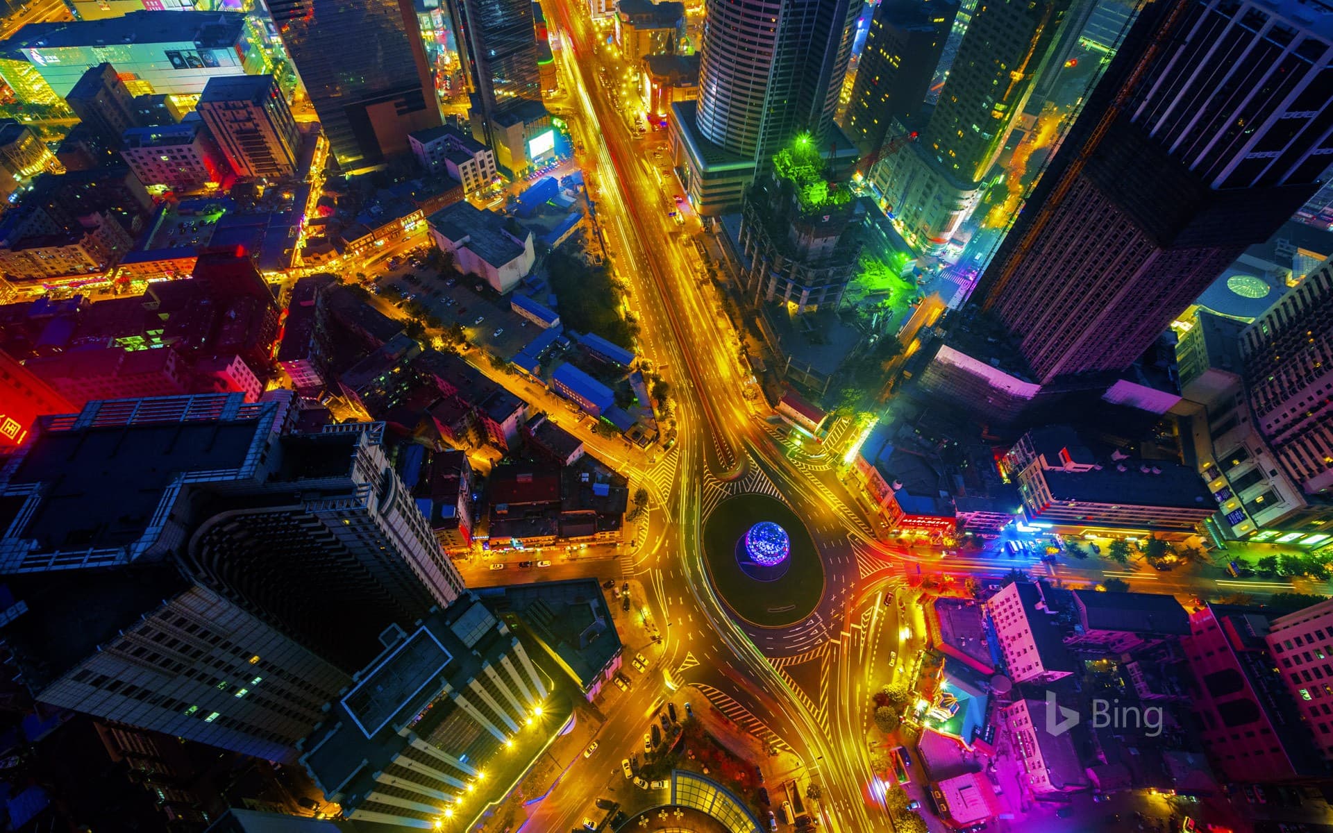 Bing Wallpaper: Friendship Square in Dalian, China