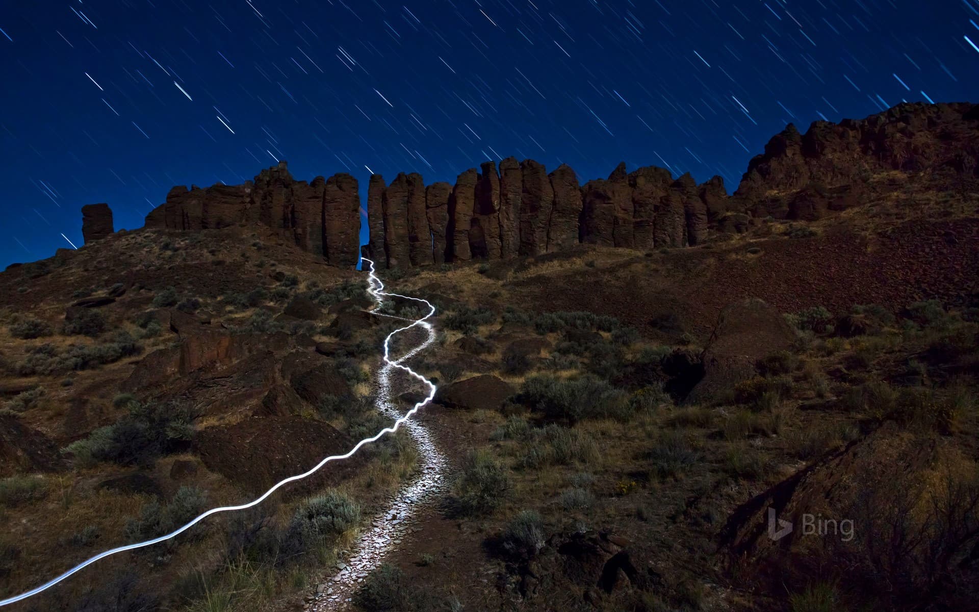 Bing Wallpaper: The Feathers at Frenchman Coulee near Vantage, Washington