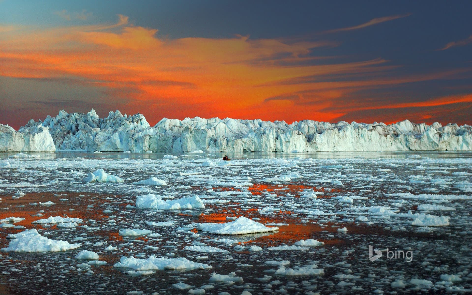 Bing Wallpaper: Ilulissat Icefjord, Greenland
