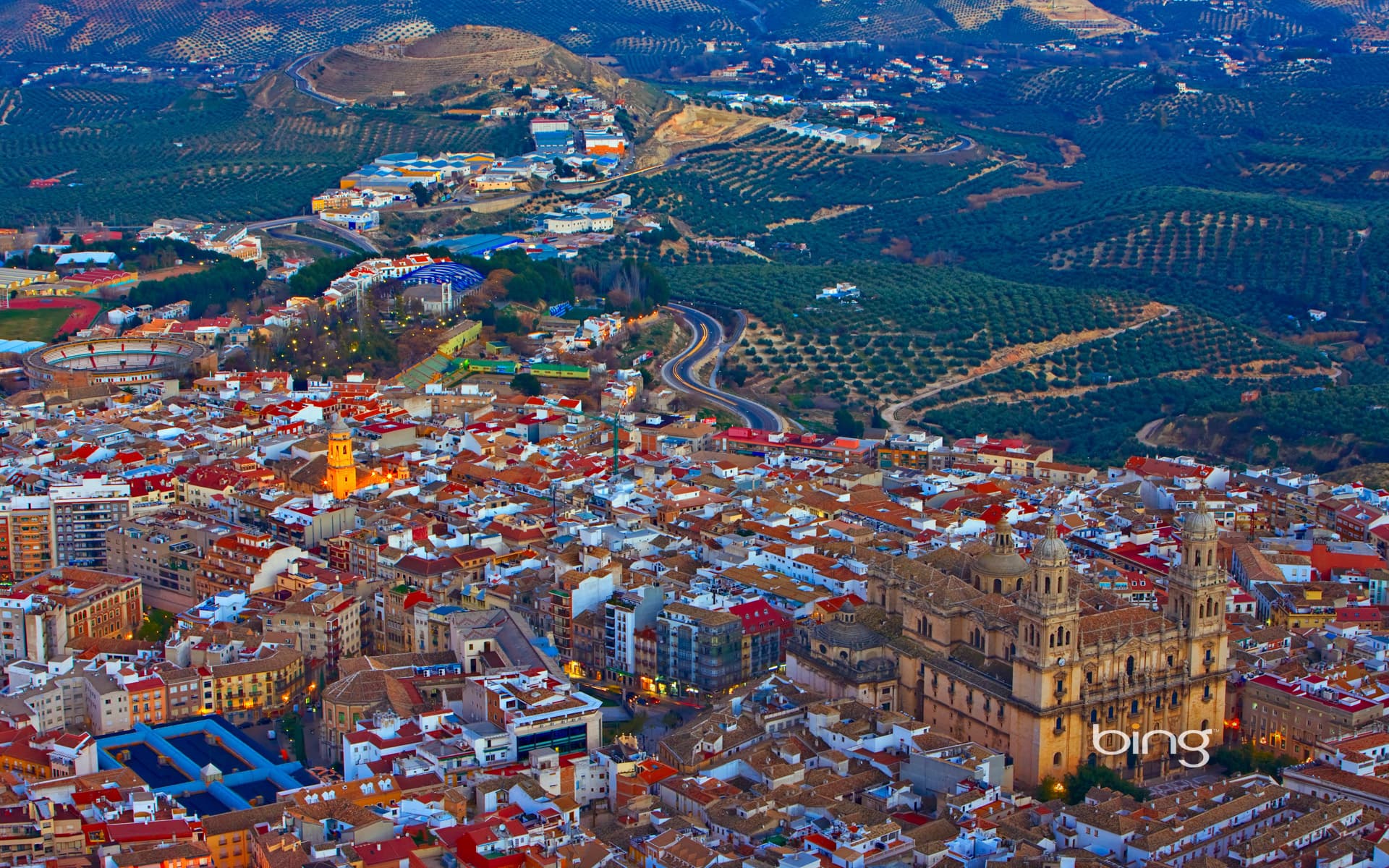 Bing Wallpaper: City of Jaén in Andalusia, Spain
