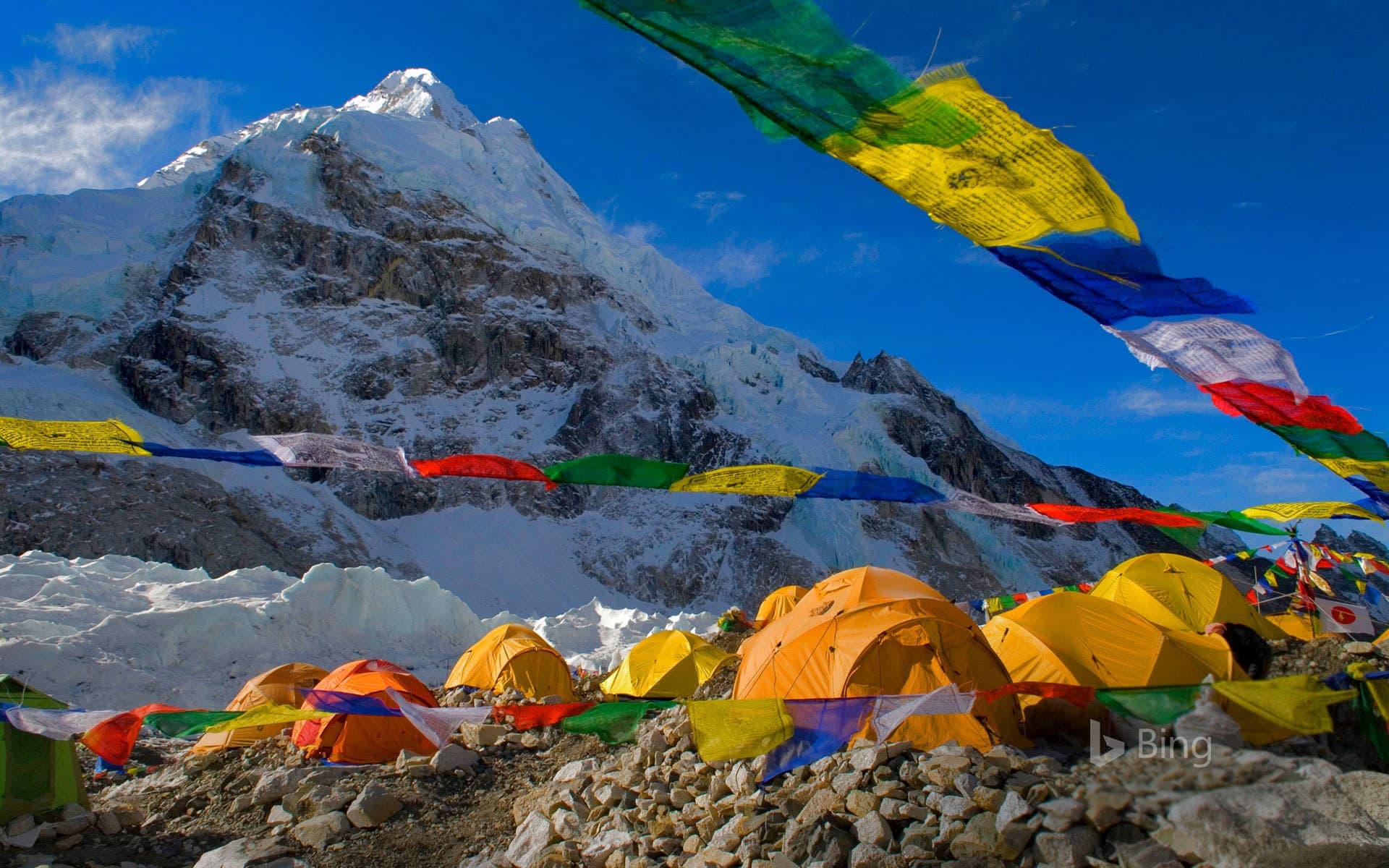 Bing Wallpaper: South Base Camp, Mount Everest, Nepal