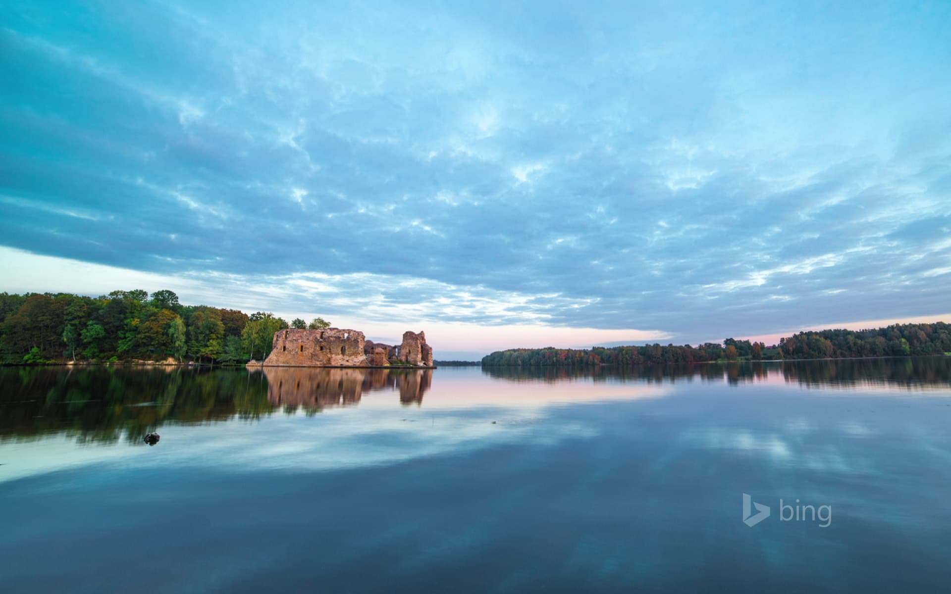 Bing Wallpaper: The Koknese Castle ruins in Koknese, Latvia
