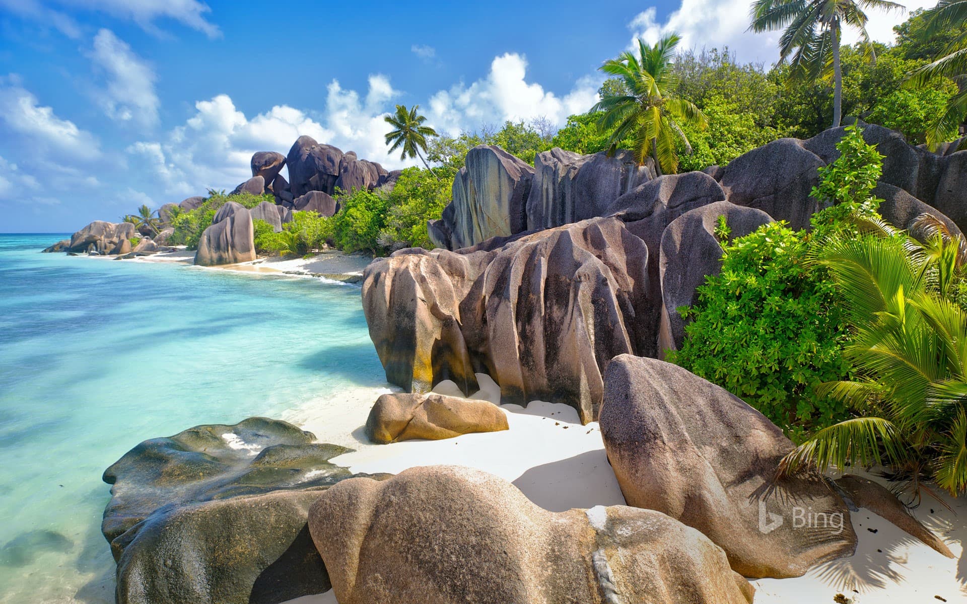 Bing Wallpaper: La Digue, an island in the Seychelles
