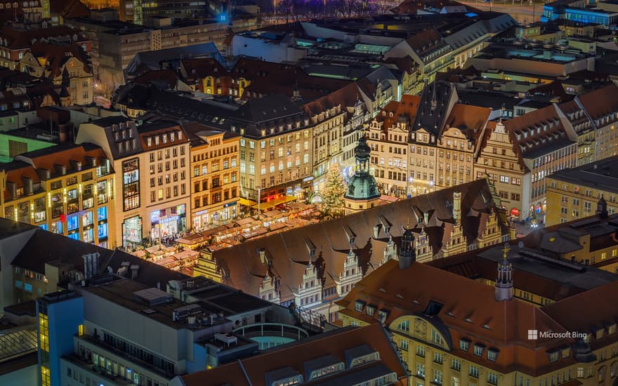 Christmas market in Leipzig, Germany
