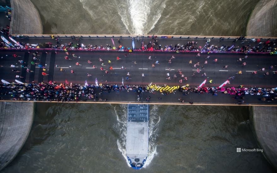 London Marathon in London on April 23, 2017