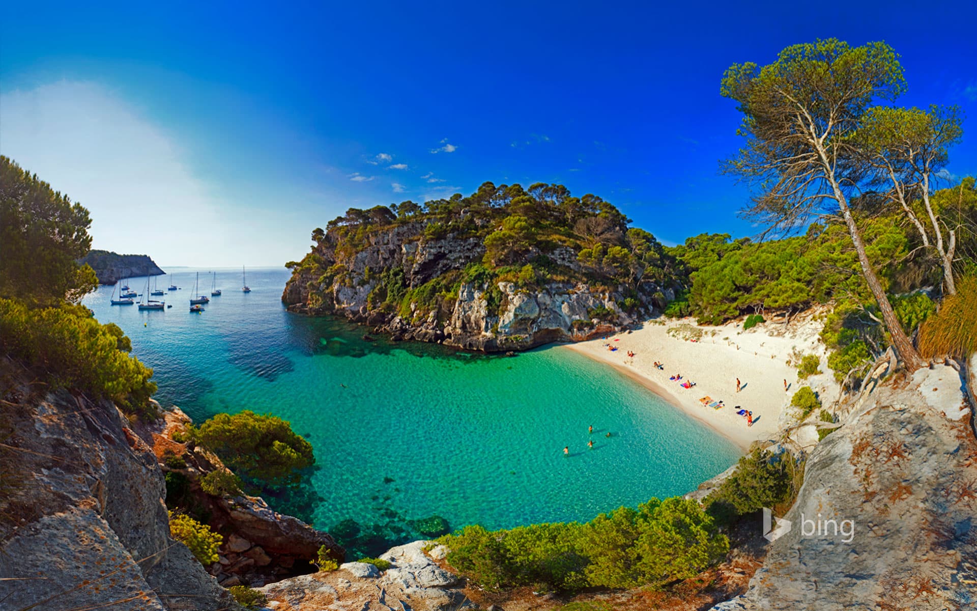 Bing Wallpaper: Macarelleta Beach, Menorca, Spain
