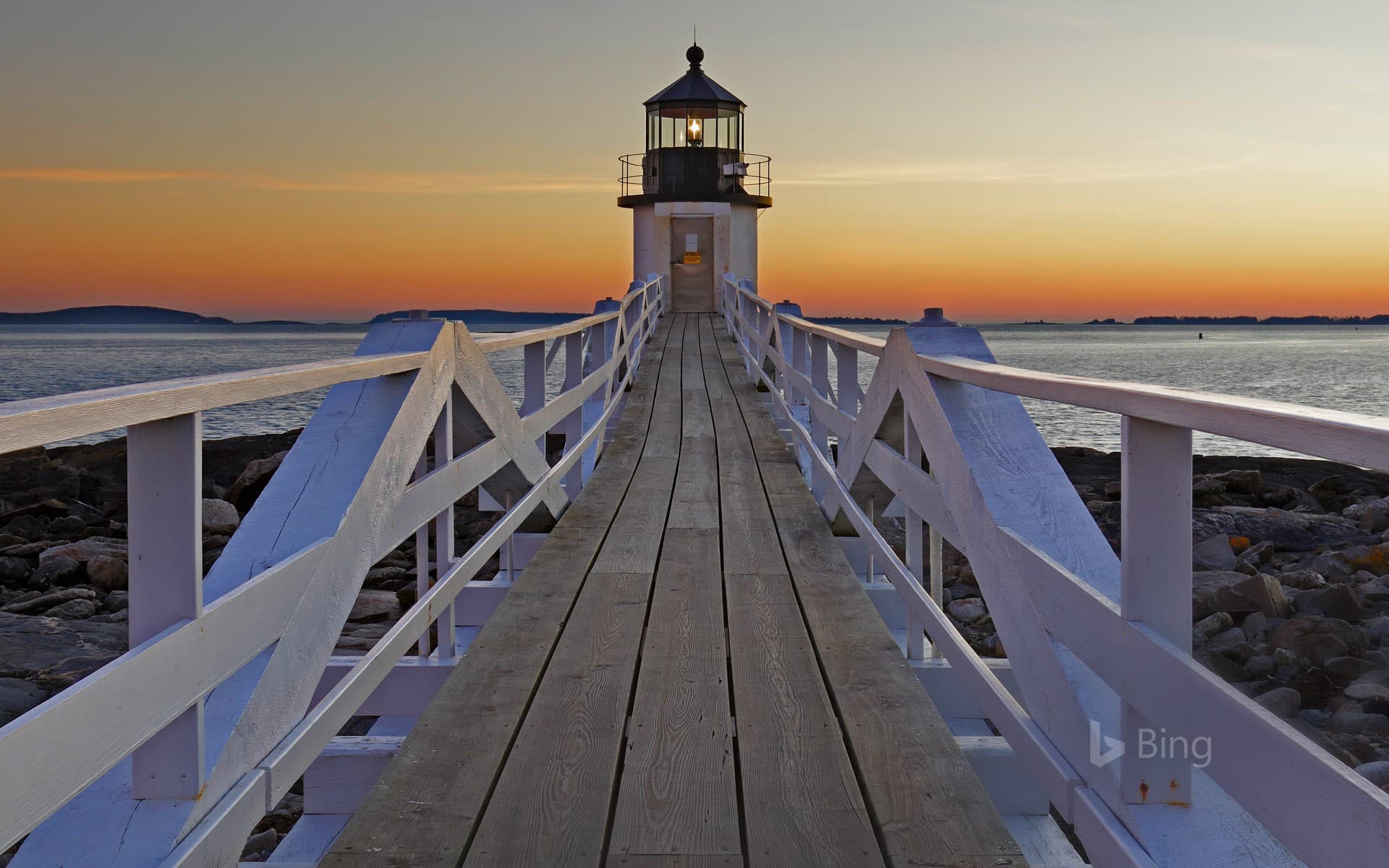 Bing Wallpaper: Marshall Point Lighthouse in Port Clyde, Maine