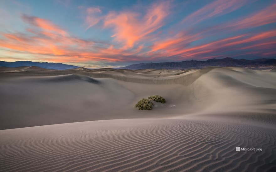 Mesquite Flat Sand Dunes in Death Valley National Park, California, United States