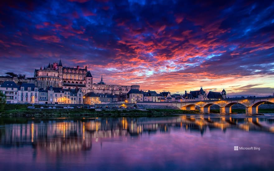 Royal Château d'Amboise in the Loire Valley, France