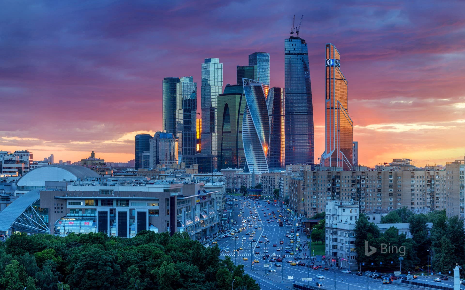 Bing Wallpaper: Moscow International Business Centre in Russia