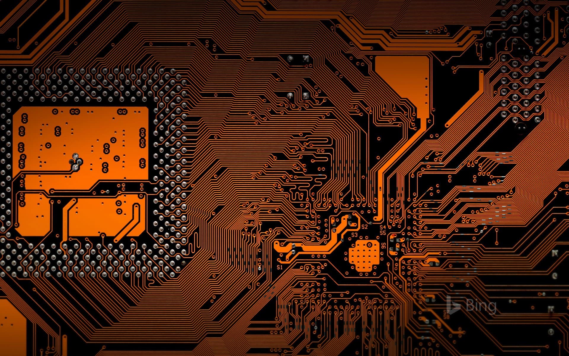 Bing Wallpaper: Motherboard of a computer