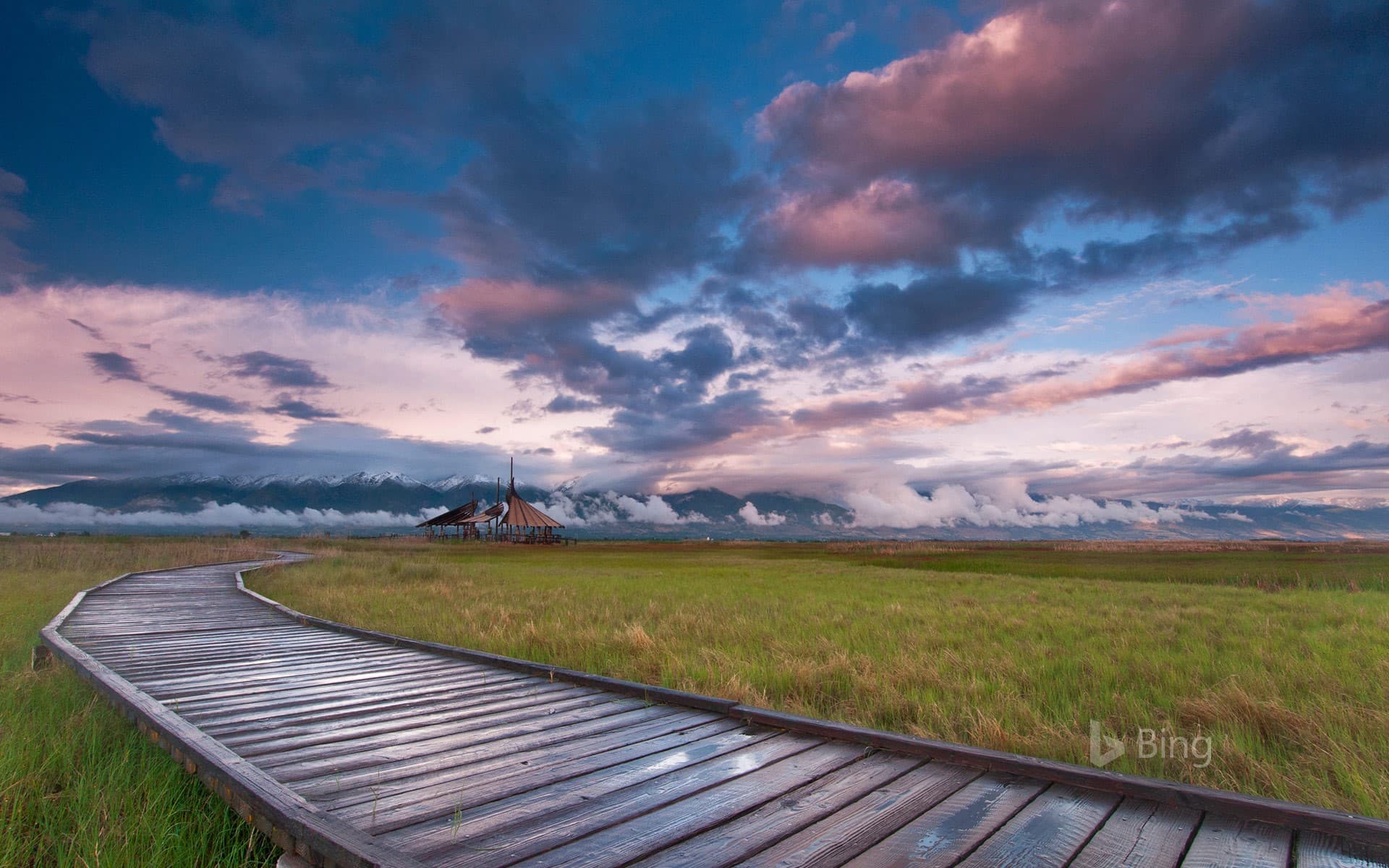 Bing Wallpaper: Great Salt Lake Shorelands Preserve in Layton, Utah