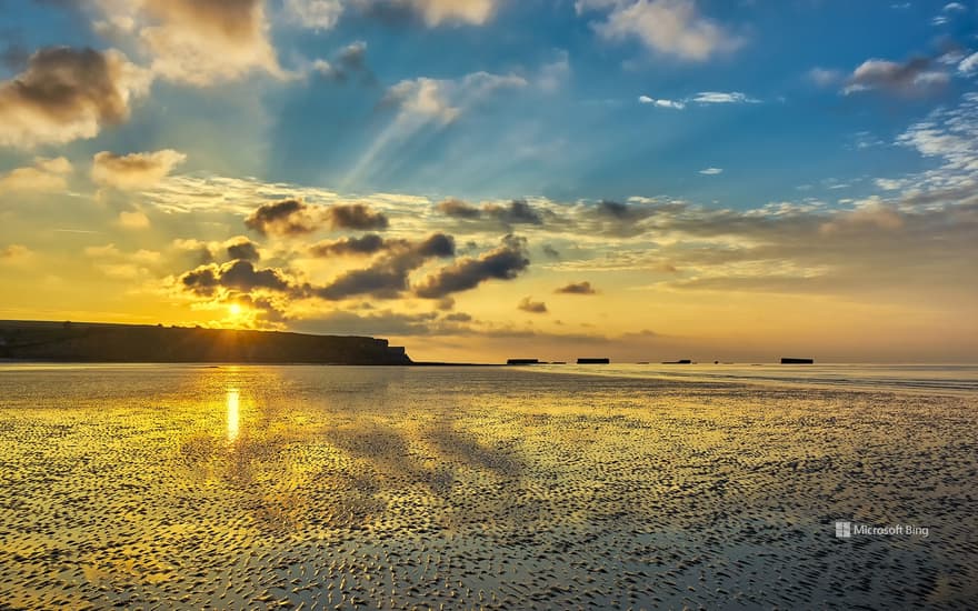 Arromanches-les-Bains in Normandy, France