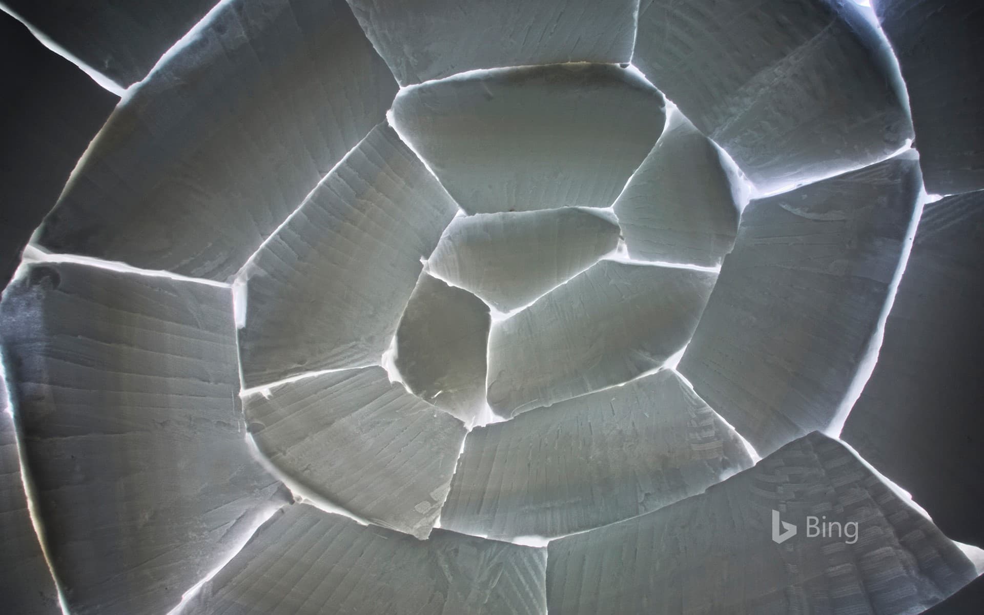 Bing Wallpaper: Interior of an igloo on Baffin Island, Nunavut, Canada