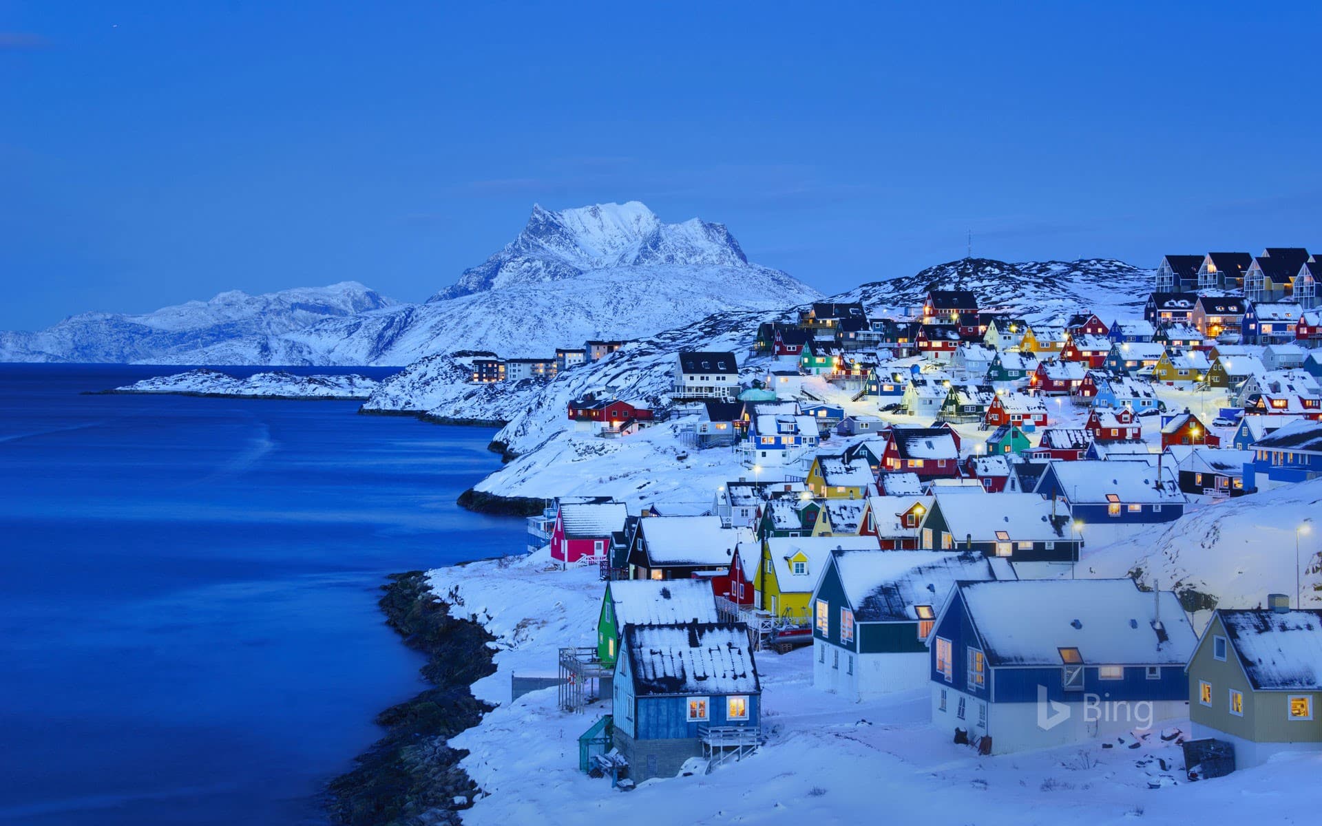 Bing Wallpaper: Old Nuuk in Nuuk, Greenland