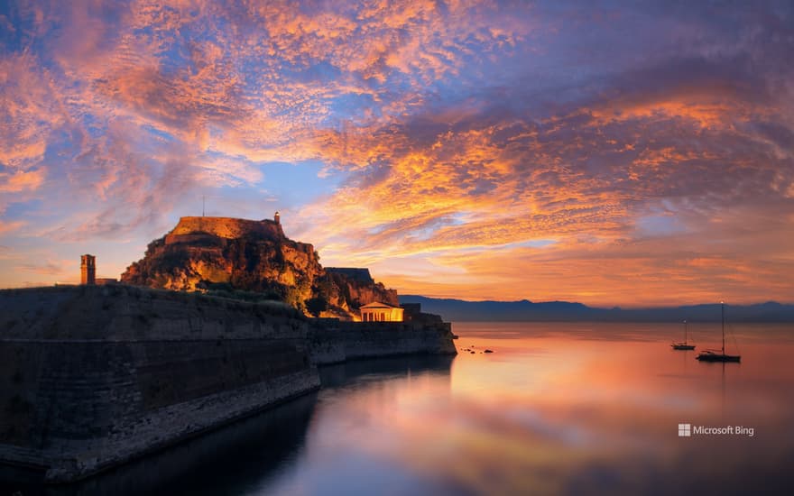 The Old Fortress of Corfu, Greece