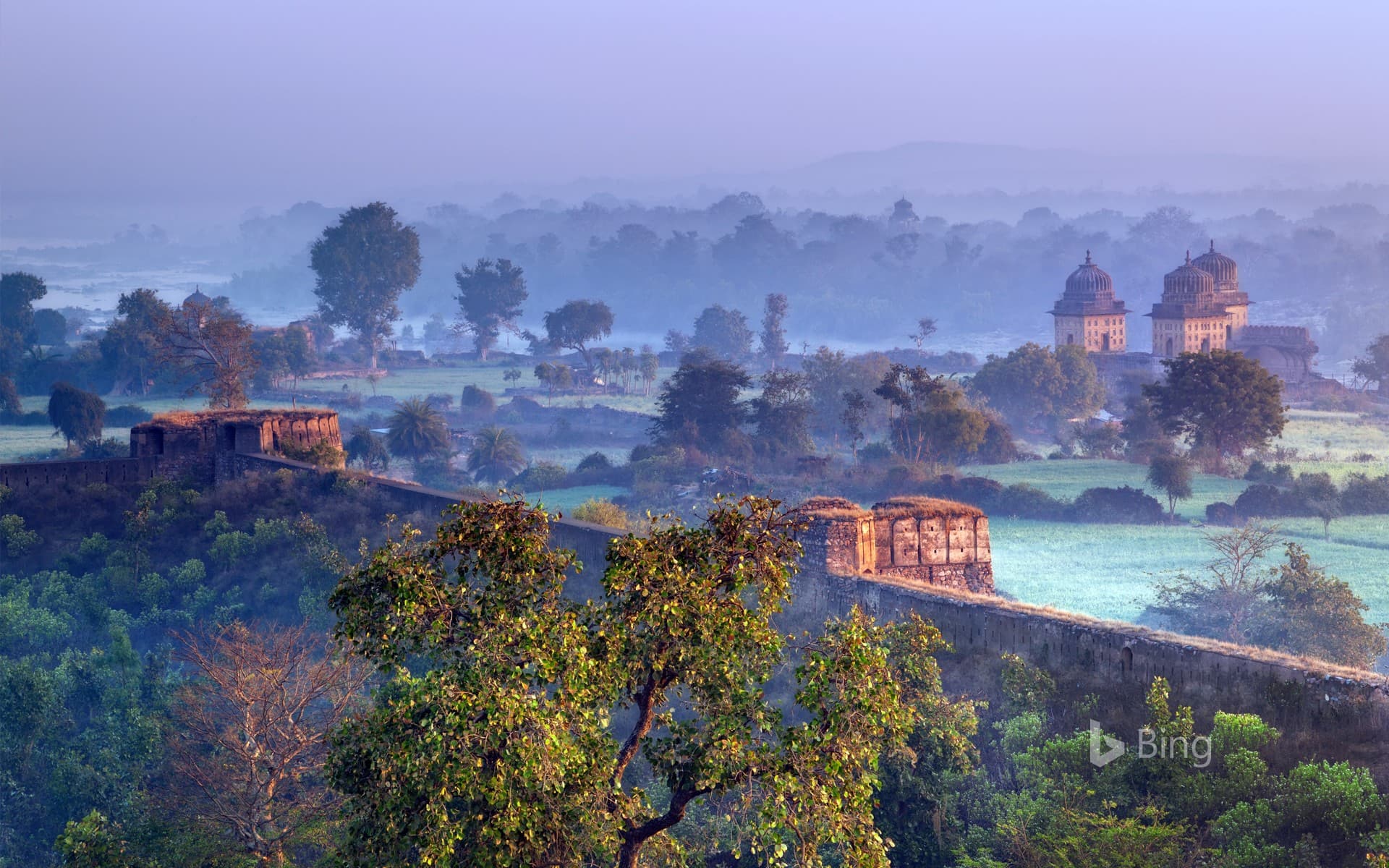 Bing Wallpaper: View of Orchha, Madhya Pradesh, India
