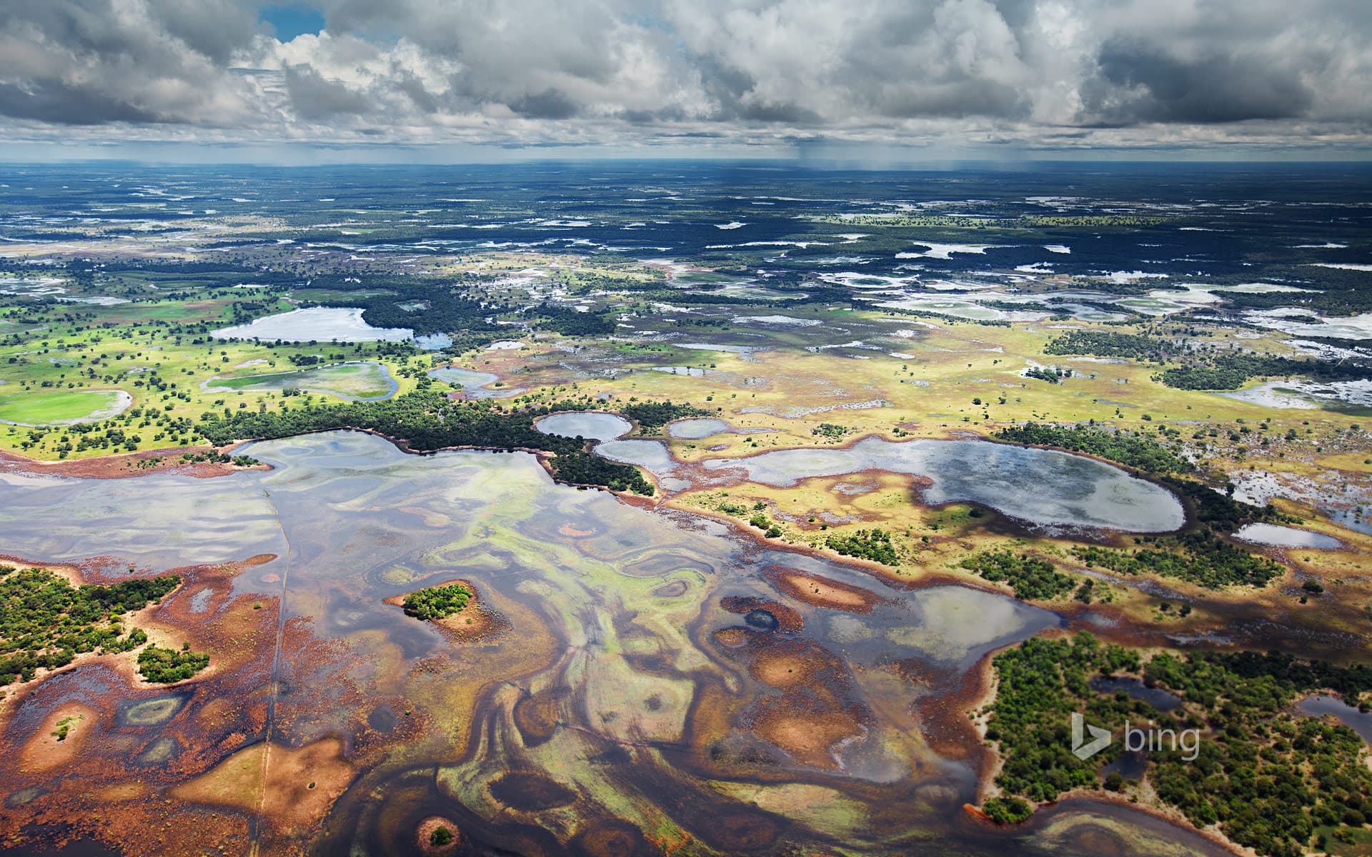 Bing Wallpaper: Flood plains in the Pantanal, Brazil