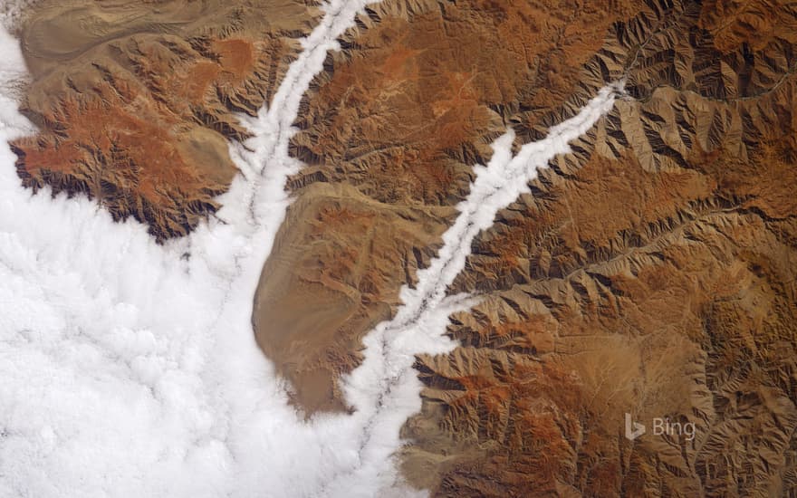 Clouds over the Yauca and Acarí Rivers on Peru’s Pacific coast