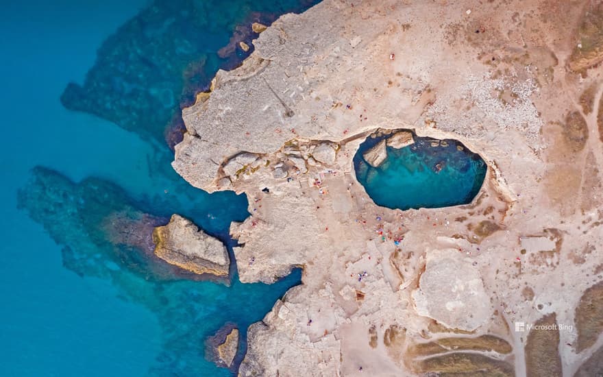 Grotta della Poesia in Roca, near Lecce, Italy