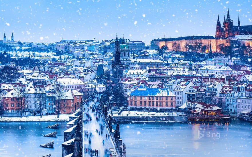 The Charles Bridge in Prague, Czech Republic