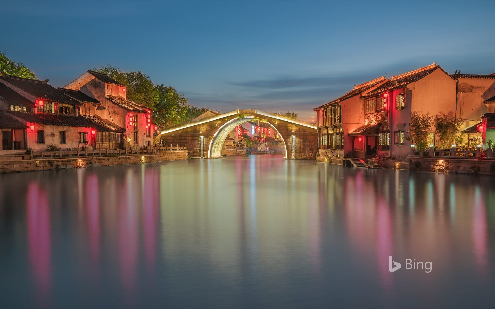 Bing Wallpaper: Qingming Bridge in Wuxi, China
