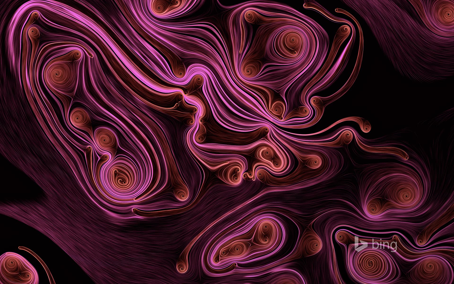 Bing Wallpaper: ”Addition Subtraction” by computer artist Robert Hodgin