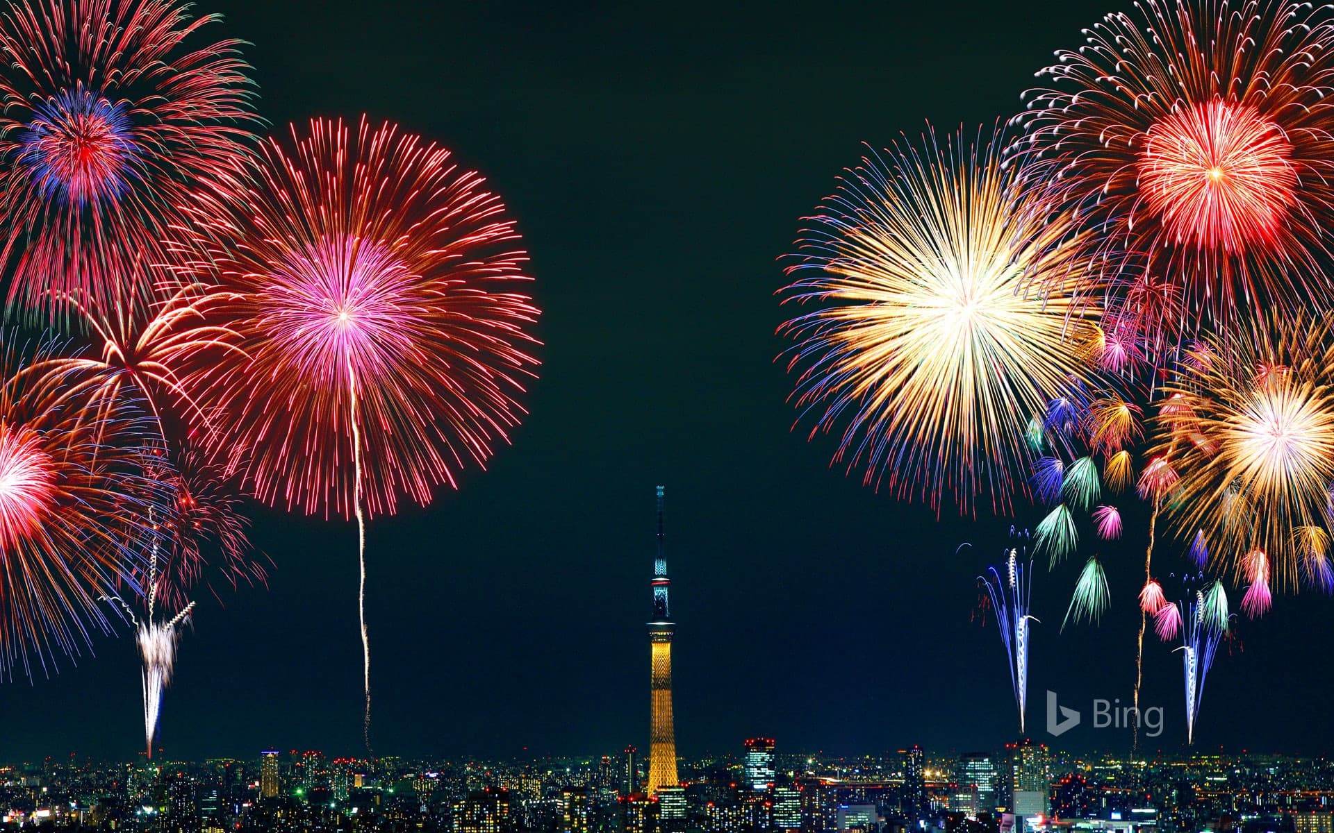 Bing Wallpaper: "Sumida River Fireworks Festival" Tokyo, Sumida