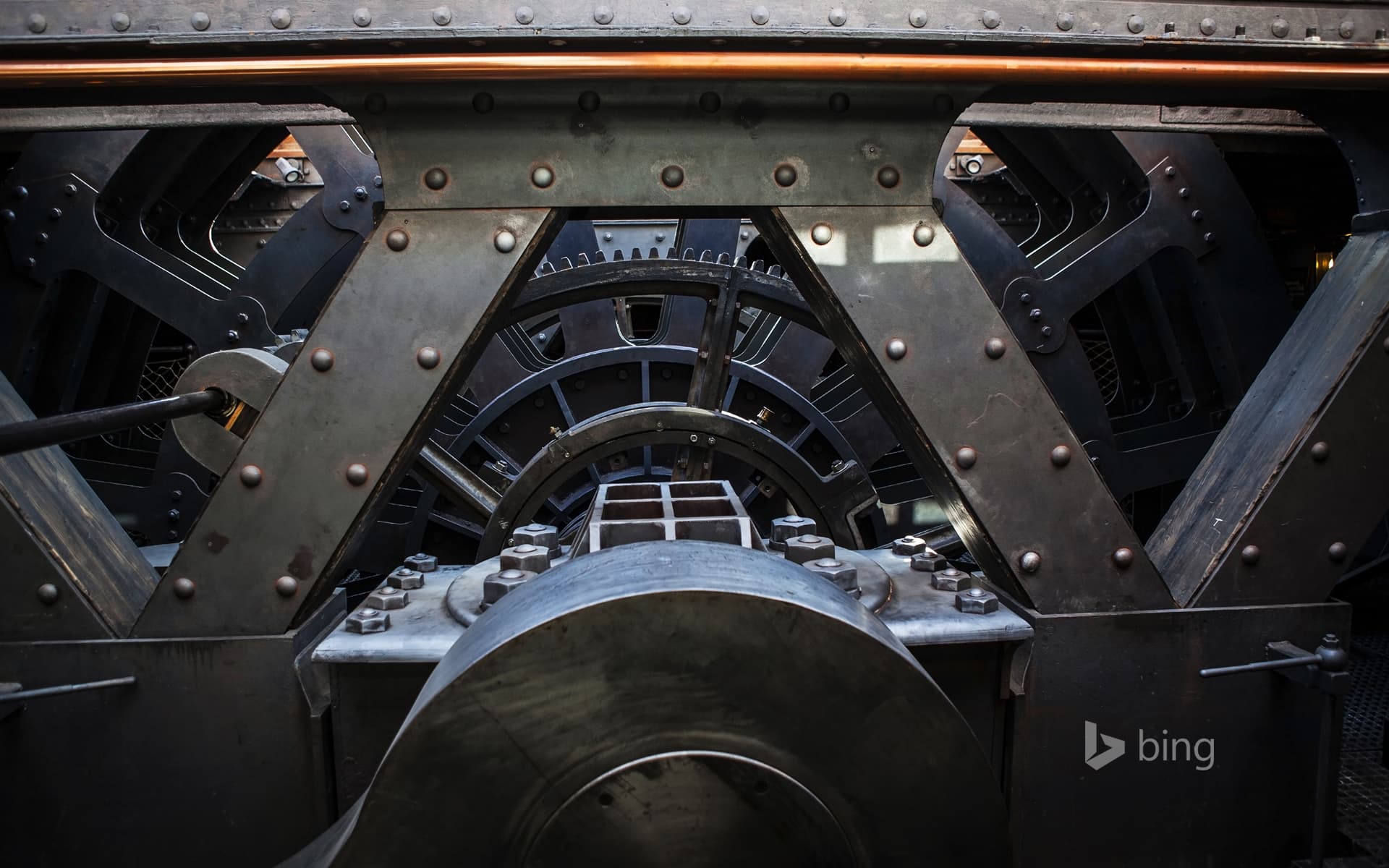 Bing Wallpaper: Engine Room of Brunel's historic SS Great Britain at Bristol