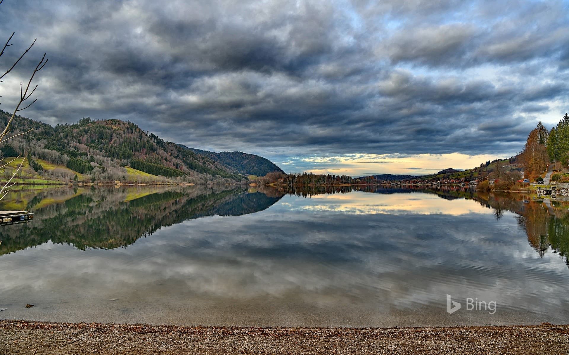 Bing Wallpaper: Lake Schliersee, Bavaria, Germany