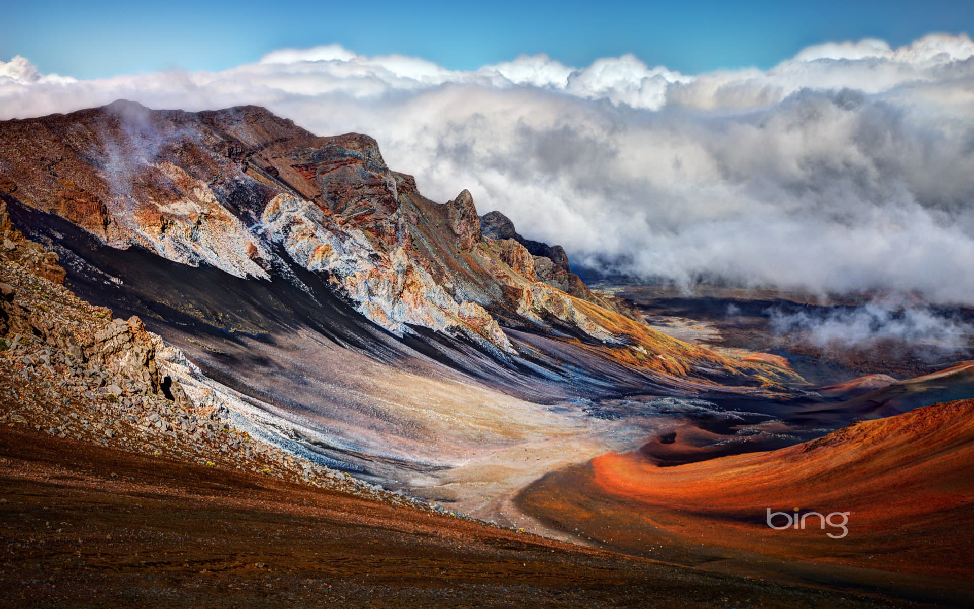 Bing Wallpaper: Sliding Sands Trail, Haleakalā National Park, Maui, Hawaii